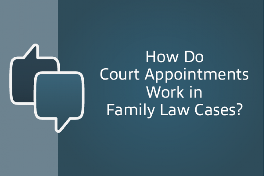 How do court appointments work in family law cases.