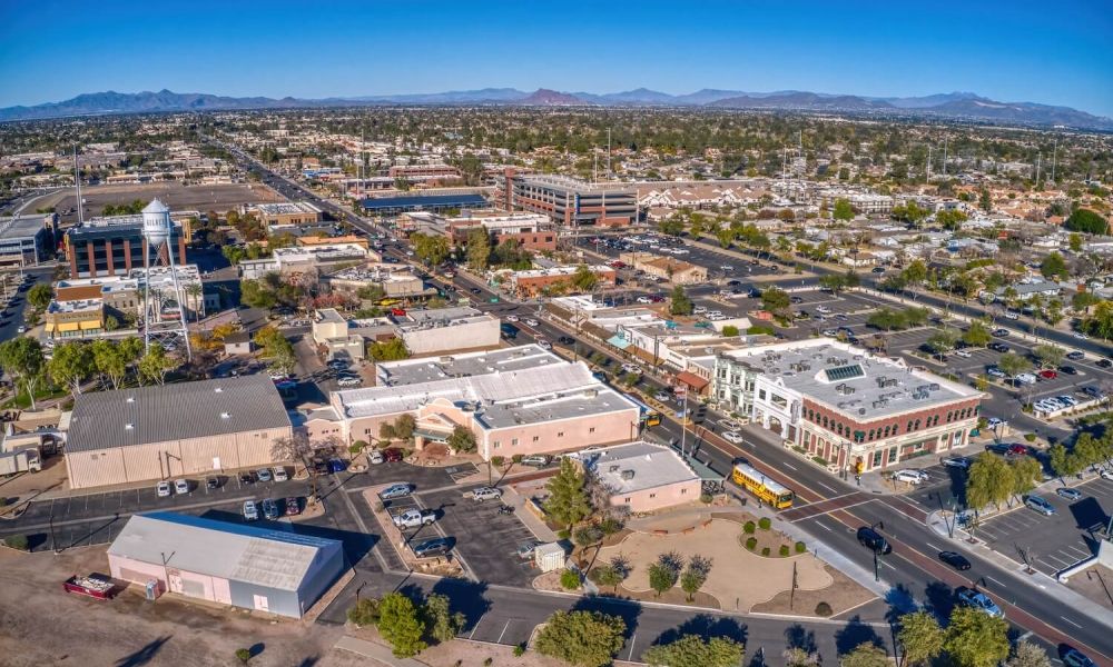 Aerial View of Gilbert Arizona