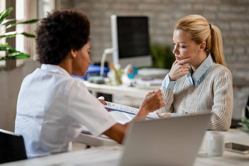 Talking about what to expect for your divorce consult.