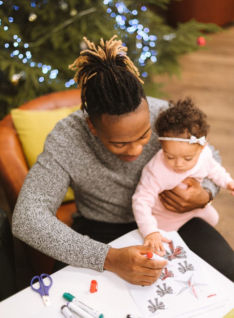 Father and Baby Coloring