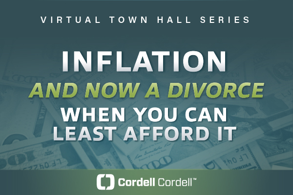 Inflation and now a divorce when you can least afford it